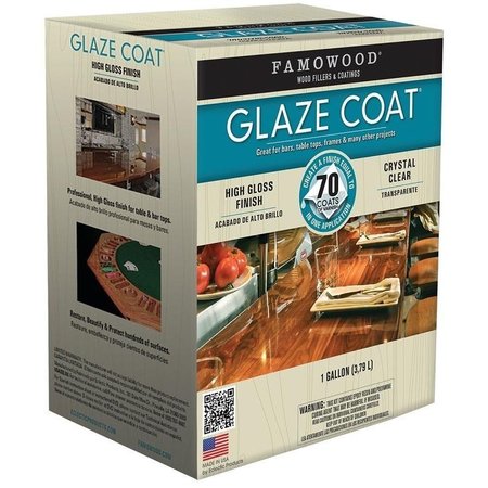 ECLECTIC PRODUCTS Glaze Epoxy Coating, Liquid, Slight, Clear, 1 gal Container 5050110